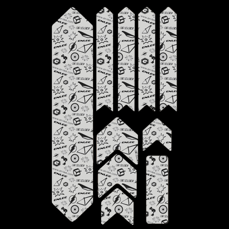 ENLEE MTB Bicycle Frame Down Tube Protective Stickers for Bike Protective Decals