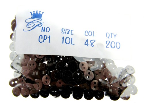 Round Mini Buttons for Doll & Soft Toy Clothes - 200 x Buttons Packs - 22 Cols - Picture 15 of 46