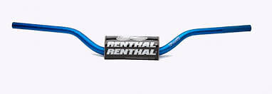 Guidon 28.6mm MX Fatbar bleu pour remplacer le poste de pilotage d'origine moto cross