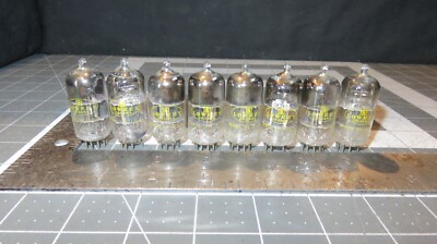 Lot of 8 Vintage 6X8 LOWREY Organs USA Triode Pentode Tubes Tested