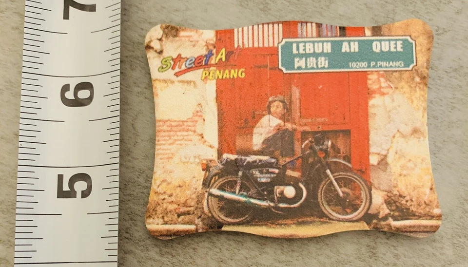 Penang Street Art Tourist Collector Refrigerator Magnet Penang Malaysia - Image 2 of 3