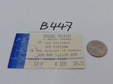 Vintage Concert Ticket Stub Mosque Theatre Sam Kinison 3/5/89 1989 Comedy