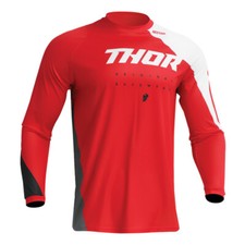 Thor Sector Edge Red and White MX Off-Road Jersey Youth Sizes 2XS - XL