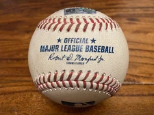 Astros vs Space Cowboys Game Used Baseball 3/28/2023 Garcia to Wagner Hit MLB