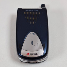 Sanyo SCP-200 Blue/Silver Flip Phone Sprint 
