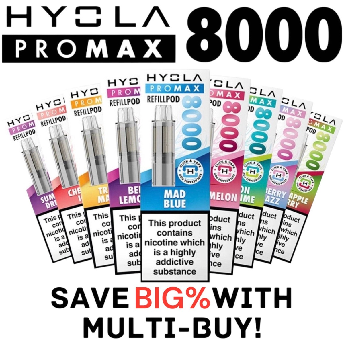 Hyola Pro Max 8000 Refill Pods Replaceable Vape Cartridge Pod | 8K Puffs | 20mg | eBay UK Hyola Pro Max 8000 Refill Pods Replaceable Vape Cartridge Pod | 8K Puffs | 20mg | eBay UK