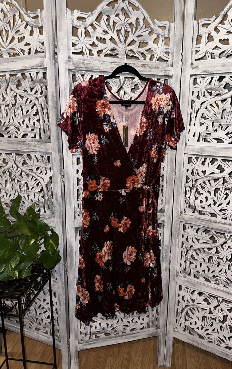burgundy floral wrap dress Lulus | Dresses | Burgundy Floral Wrap Maxi Dress