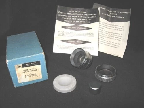 Ángulo Ancho Bell and Howell lentes para cámaras vintage