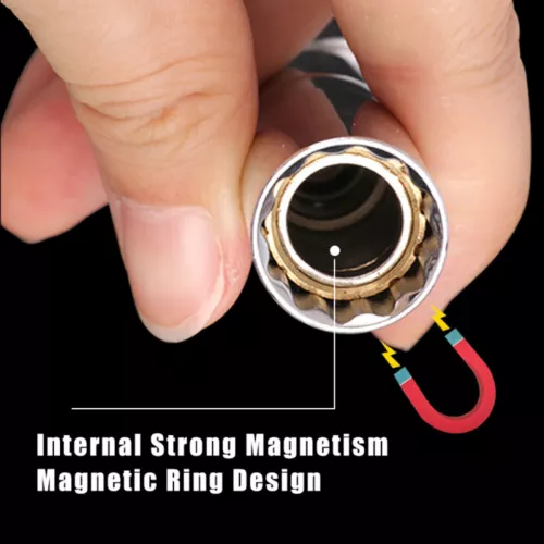 14/16mm Universal Thin Wall Joint Spark Plug Socket Magnetic Wrench Removal Tool - Picture 10 of 20