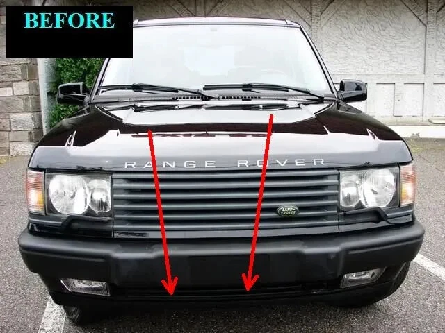 Range Rover 1996-2002 cromo parrilla inferior moldura P38 1997 1998 1999 2000 2001 Foto 3 de 4