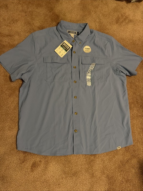 DULUTH Trading Action Short Sleeve Untucked Vented Outdoor Shirt XL NWT