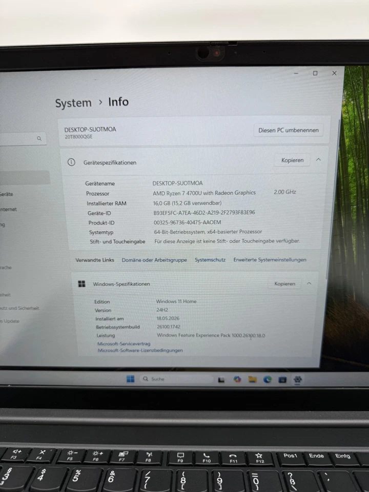 Lenovo ThinkPad E15 G2 · Ryzen 7 4700U · 16GB · 512GB, Foto 3 von 5