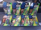 STAR WARS POTF GREEN CARD Figures Lot of 8 Collection 1 And 2 Kenner 1996