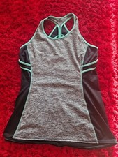 Ladies Grey M&S Gym Vest Racerback Style - Size M