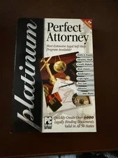 Perfect Attorney Platinum 4-CDs Windows 98SE, ME, 2000, XP Netzero Cosmi 2004