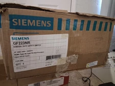 Siemens GF223NR Fusible Safety Switch 100 Amp 240VAC 250VDC 7.5-30 HP Rainproof