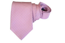 JOHN W NORDSTROM MEN'S TIE PINK/GEOMETRIC WIDTH: 3.25" LENGTH: 59"