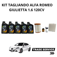 Kit Tagliando Alfa Romeo Giulietta 1.6 120 cv 4 Filtri + 5 Litri Selenia Wr 5w30