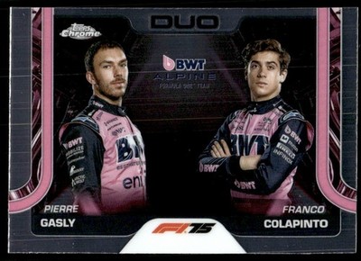 2025 TOPPS Chrome Formula 1 Duo Cards 171 Pierre Gasly / Franco Colapinto Alpine