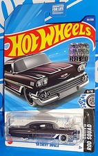 Hot Wheels 2025 Factory Set Rod Squad #111 '58 Chevy Impala Mtflk Dark Purple