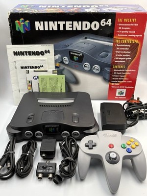 Nintendo 64 Konsole N64 PAL komplett in Box CIB Controller getestet funktioniert boxed