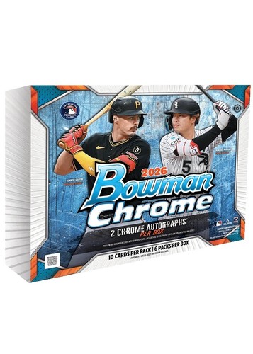 Presale 2026 Bowman Chrome Baseball - Hobby Box - 2 AUTOS - Factory Sealed