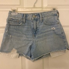 Old Navy High Rise Distressed Denim Shorts Girls 12