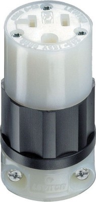 Leviton 5-20R Industrial Nylon Ground/Straight Blade Plug 2 Pole 3 Wire