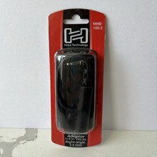 Hosa MHE-100.5 Headphone Adaptor 1/4" TRS to Right-angle 3.5mm Aux Extension 6"