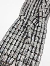 5x8mm Magnetic Synthetic Hematite Beads Strands 6x 16" Strands