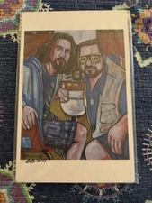 2021 The Big Lebowski Art Print Poster (11x17 in) On Foam Board Never Displayed