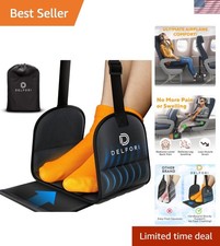 Portable Airplane Footrest for Airplane Travel - Comfortable Foot Hammock w/M...