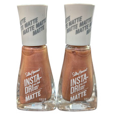 2 x SALLY HANSEN - Insta-Dri Nail Polish - MATTE - 017 Rose Flush