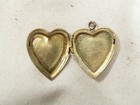 Vintage Gold Vermeil Sterling Silver Engraved Flower Design Heart Locket Pendant — photo 5