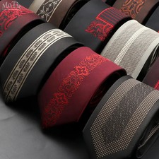 Patchwork Jacquard Necktie Slim 6cm Party Business Suit Tie Unisex Neck Ties