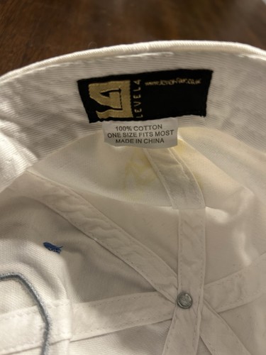 Ryder Cup 2014 Gleneagles Scotland Level4 White Hat Cap Adjustable - Picture 6 of 6