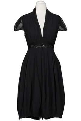 High Kleid Damen Dress Damenkleid Gr. S Schwarz #mol8de8