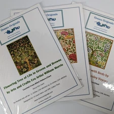 Orenco Originals 3 CROSS STITCH PATTERNS Charts William Morris & Charles Voysey
