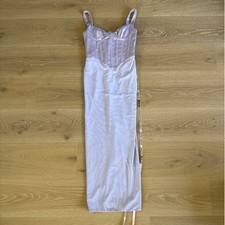 House of CB Corset Gown Maxi Dress Breeze Size M Lilac