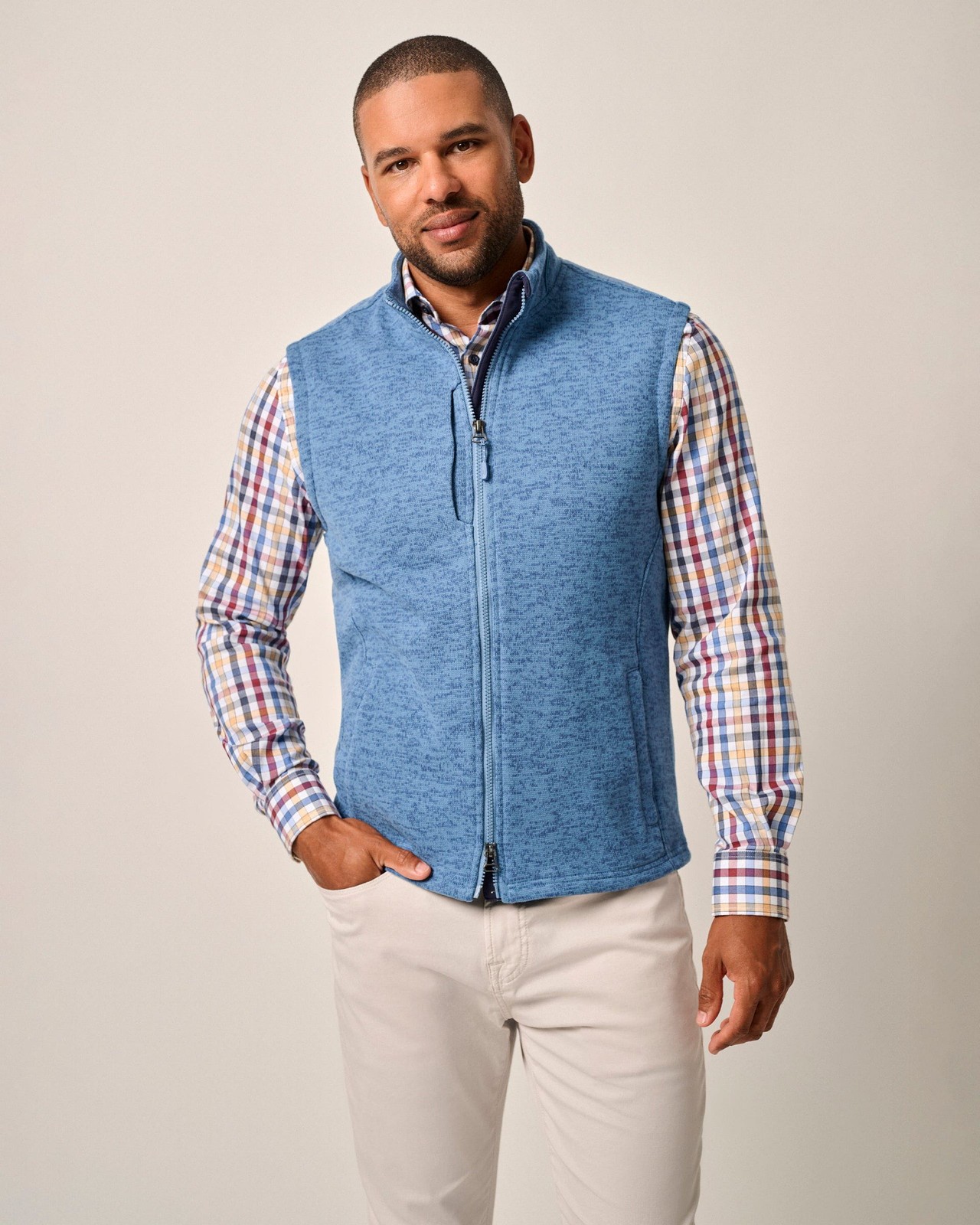 Denalis Double-Zip Fleece Vest johnnie-O Mens (7849964)
