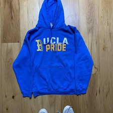 Ucla Bruins Price Men  S Blue Ncaa Pullover Hooded Sweatshirt Hoodie Size Large