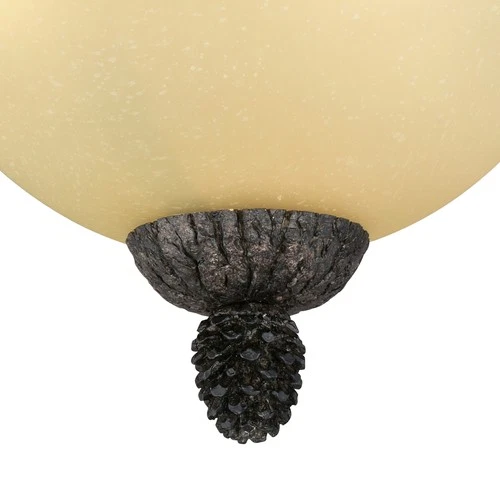 Vaxcel Lighting C0120 Sierra 3 Light 16"W Flush Mount Ceiling - MultiColor - Picture 2 of 8