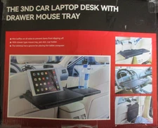 Portable Car Steering Wheel Seat Tray Back Seat Laptop Desk Food Tray 3nd