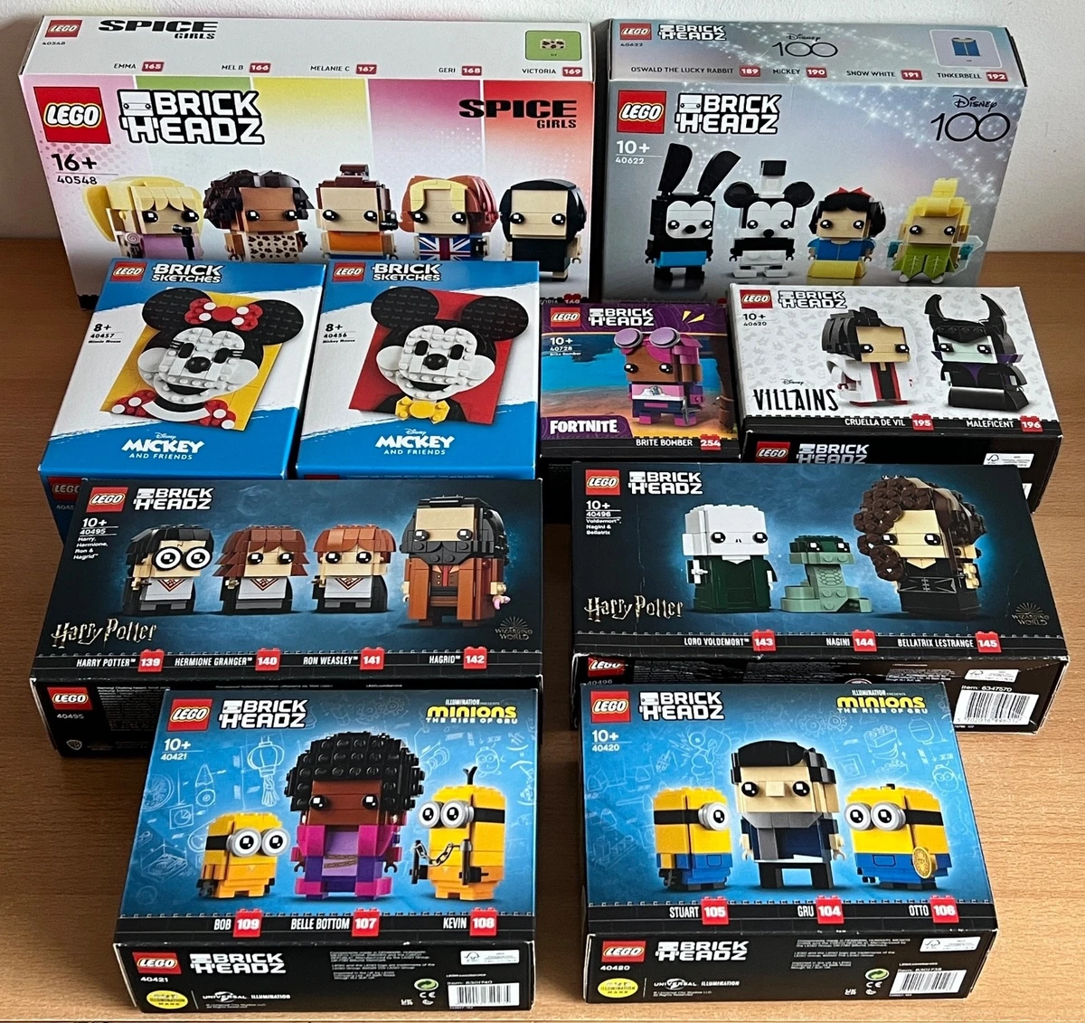 LEGO Sammlung BrickHeadz - 40622, 40548, 40421, 40420, 40496, 40495 Neu und OVP