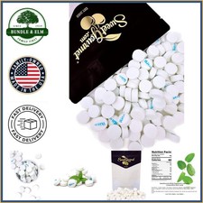 Bulk White Peppermint Lozenges, Classic Hard Candy, 2 Pound Resealable Bag