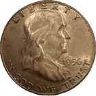 1956 Franklin Half Dollar 50C Silver Circulated US Coin