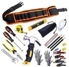 Kids Real Tool Set 25Pcs for Young Builders,Children Size Real Hand 25 PCS