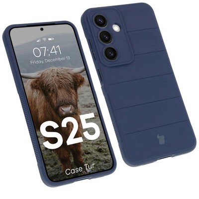 Handyhülle für Galaxy S25 Bizon Case Cover Schutz Hülle Tasche Etui Dunkelblau