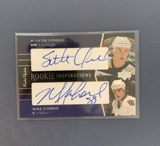 2002 Upper Deck Rookie Update Mike Comrie & Scottie Upshall Dual Autograph /199