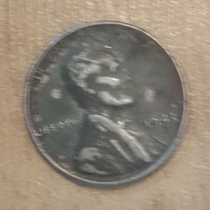 1943 Lincoln Wheat Small Cent Zinc-Coated Steel Business Strike Coin